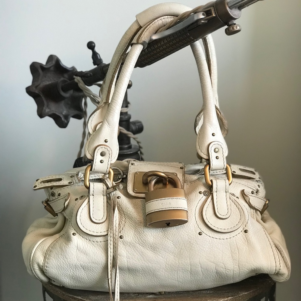 Authentic Chloé Paddington Leather Padlock Satchel